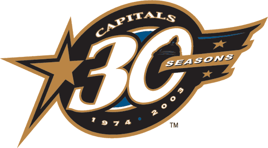 Washington Capitals 2003 04 Anniversary Logo iron on paper